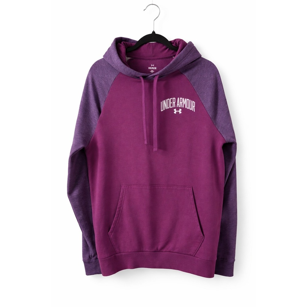Under Armour Hoodie Womens M Purple Athleisure Sweatshirt Cozy Gym Gorpcore Trav